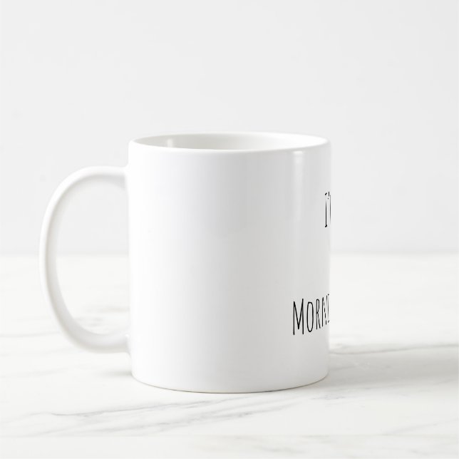 Tasse à café drôle « Je ne suis pas du matin » (Gauche)