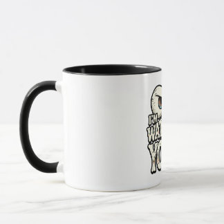 Tasse à café drôle "JE VOUS REGARDE" aux Yeux Rétr