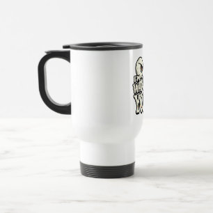 Tasse à café drôle "JE VOUS REGARDE" aux yeux rétr