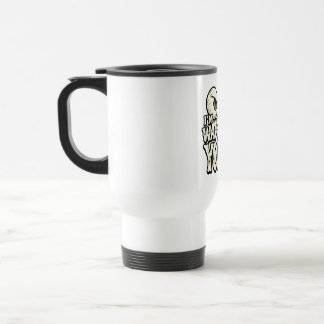 Tasse à café drôle "JE VOUS REGARDE" aux yeux rétr