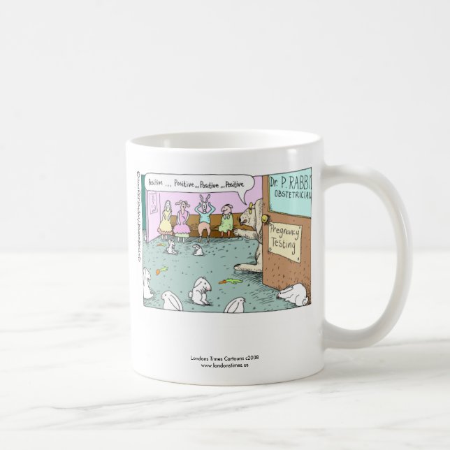 Tasse à café drôle pour gynéco lapin (Droite)