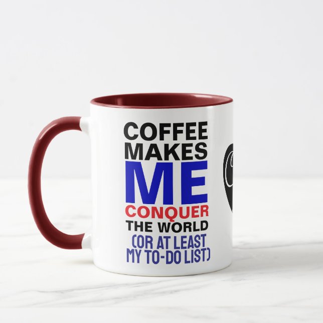 Tasse à café drôle pour hommes | Cadeau que le caf (Gauche)