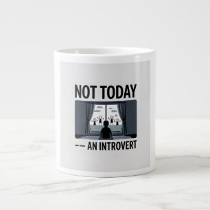 Tasse à café drôle pour introverti — Cadeau "Pas a