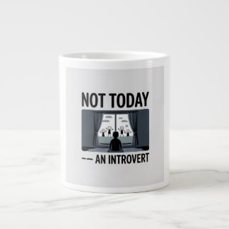 Tasse à café drôle pour introverti — Cadeau "Pas a