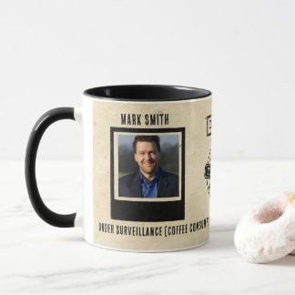 Tasse à café drôle sous surveillance – Dépendance