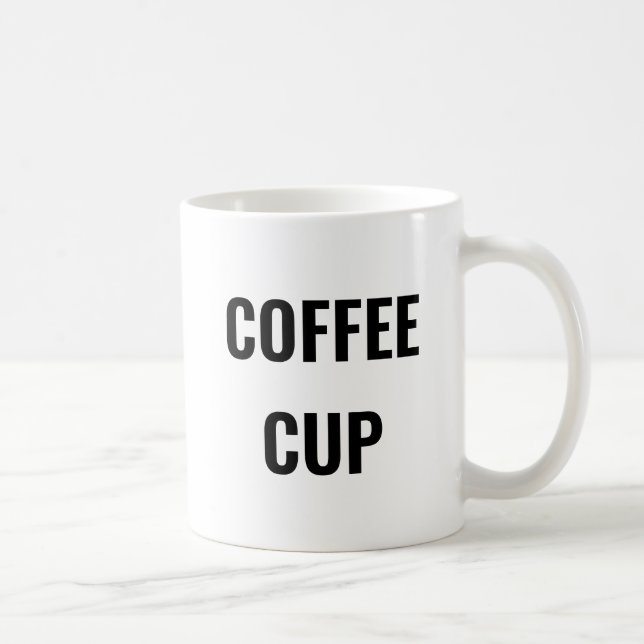 Tasse à café drôle - Texte simple - Cadeau farce (Droite)