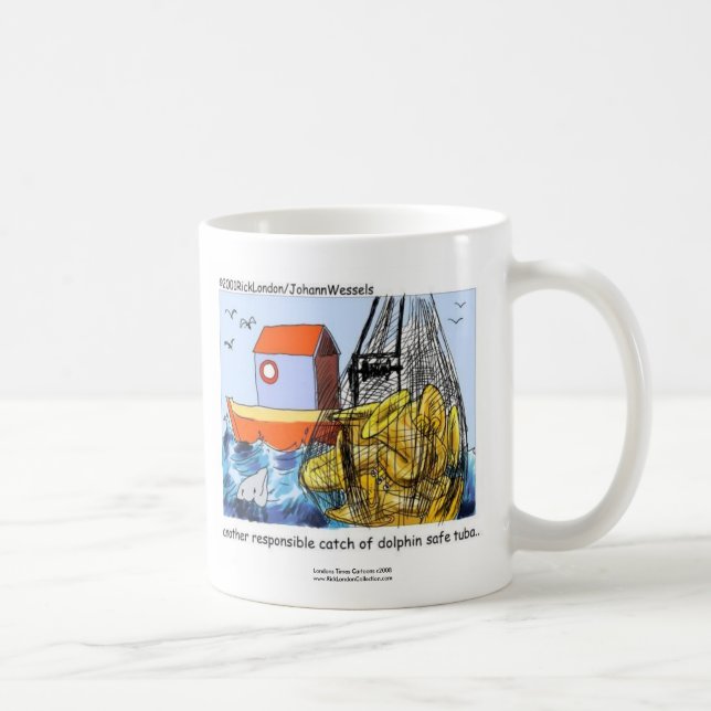 Tasse à café drôle Tuba sécuritaire pour les dauph (Droite)