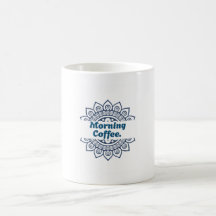 Tasse à café du matin en céramique à motif mandala