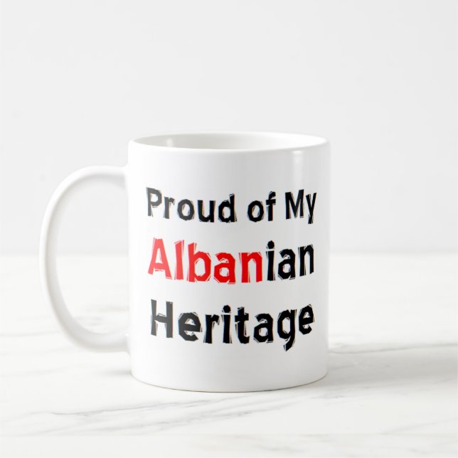 tasse à café du patrimoine albanais (Gauche)