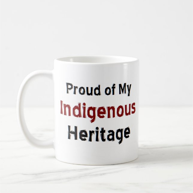 tasse à café du patrimoine indigène (Gauche)