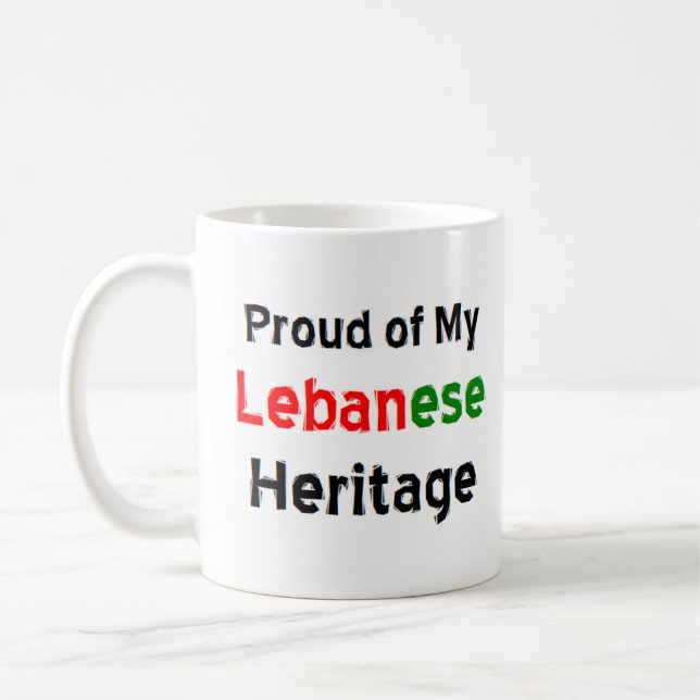 tasse à café du patrimoine libanais (Gauche)