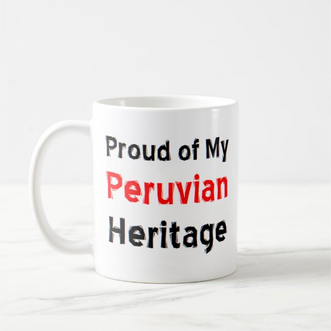 tasse à café du patrimoine péruvien (Gauche)