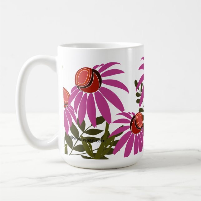Tasse à café Échinacée (Gauche)