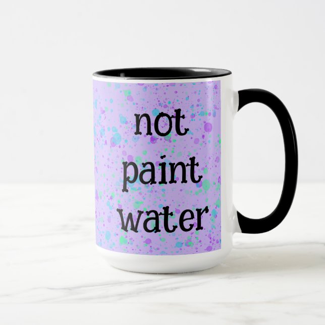 Tasse à café éclaboussure violette drôle sans pein (Droite)