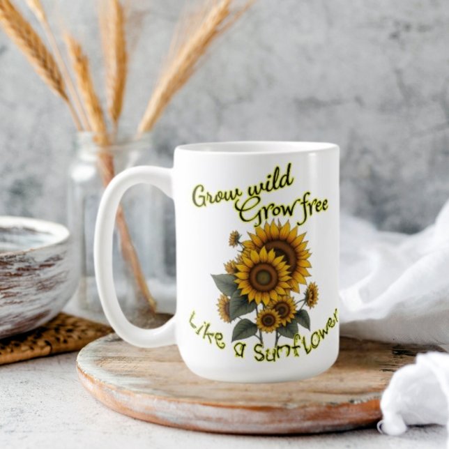 Tasse à café Éclat de Tournesol (Créateur téléchargé)