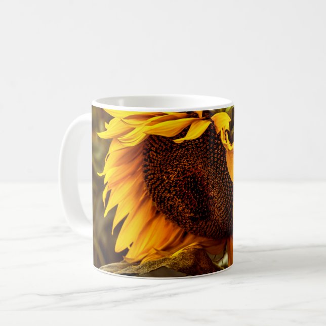 Tasse à café - Élégance Tournesol (Devant gauche)