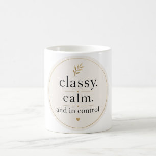 Tasse à café Élégante Calme et Maîtrisée