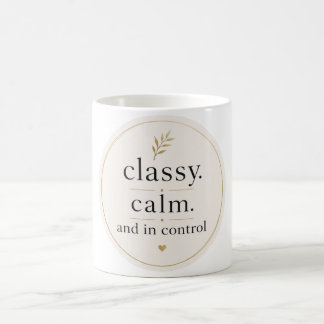 Tasse à café Élégante Calme et Maîtrisée