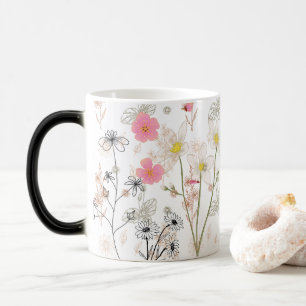 Tasse à café Élégante Citron & Fleur Sauvage Bot