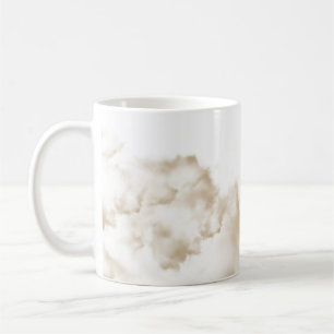 Tasse à café élégante en marbre beige   Céramique 