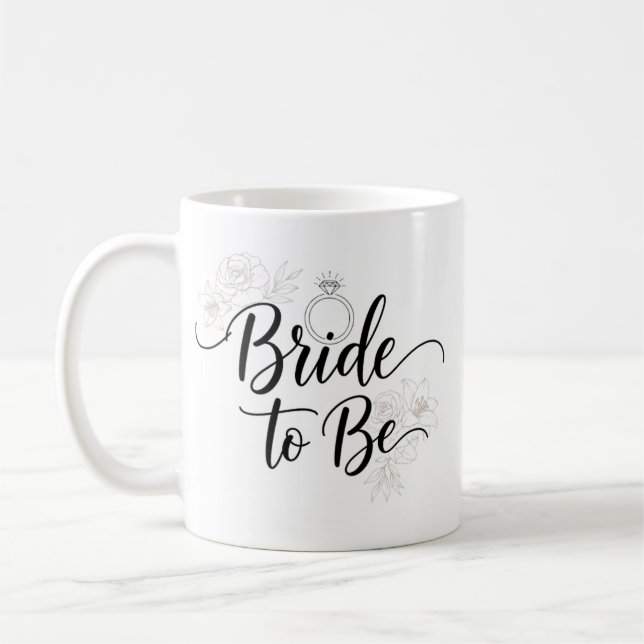 Tasse à café élégante pour la future mariée avec m (Gauche)