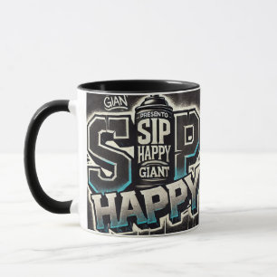 Tasse à café élégante Sip Happy