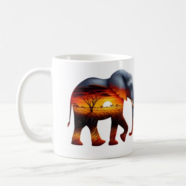 Tasse à café Éléphant d'Afrique (Gauche)