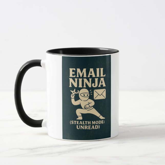 Tasse à café Email Ninja (Gauche)
