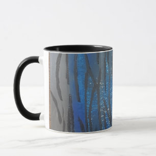 Tasse à café en art linéaire