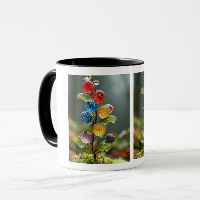 tasse à café en céramique cerise (Devant gauche)