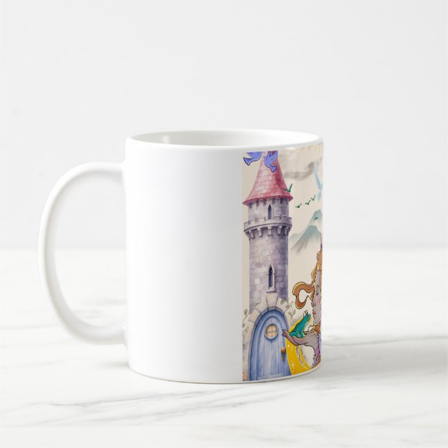 Tasse à café en céramique Château de Princesse Fée (Gauche)