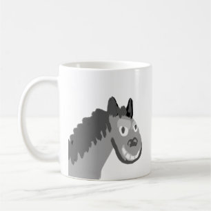 Tasse à café en céramique de cheval de dessin anim