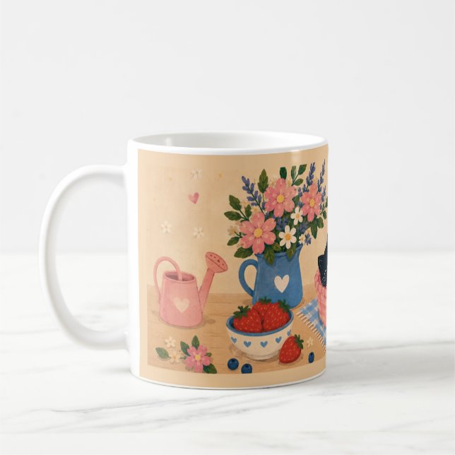 Tasse à café en céramique fantaisiste et confortab (Gauche)