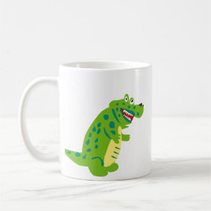 Tasse à café en céramique représentant un alligato