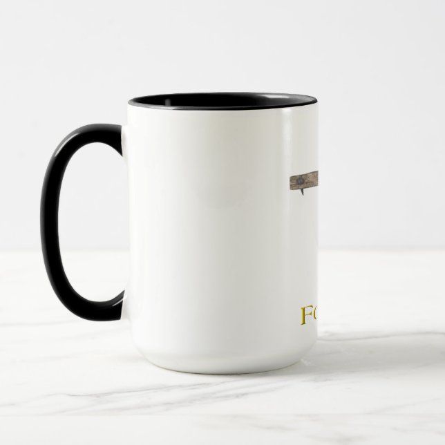 tasse à café en croix chrétienne (Gauche)