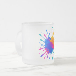 Tasse à café en verre givré