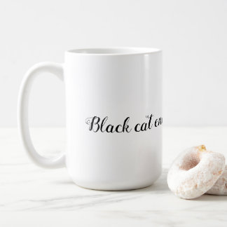 Tasse à café Énergie Chat Noir