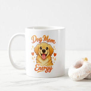 Tasse à café énergie de maman de chien mignon Retr