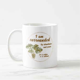 Tasse à café « Entouré d'abondance et de paix »