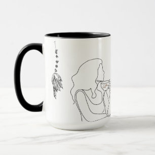 Tasse à café épuisé mais qui essaie