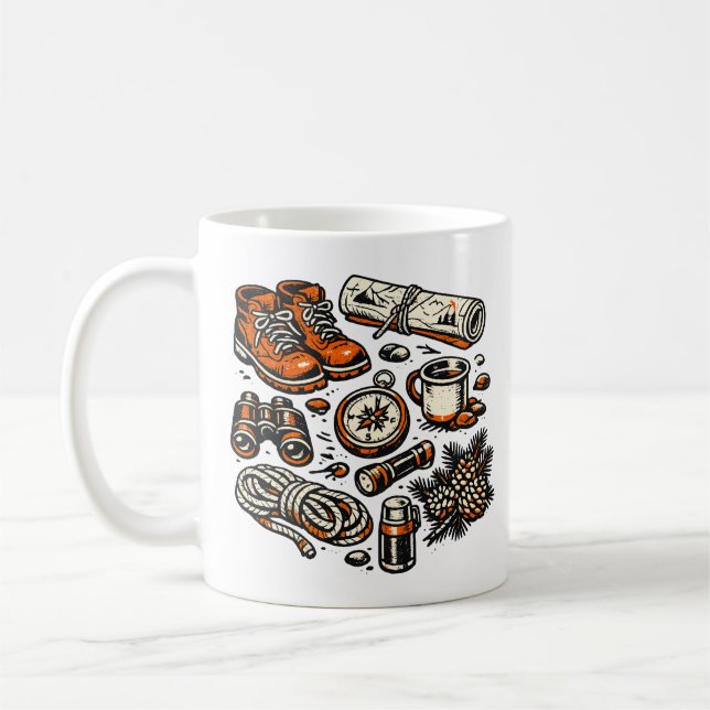Tasse à café Essentiels du Camping Rétro | Extéri (Gauche)