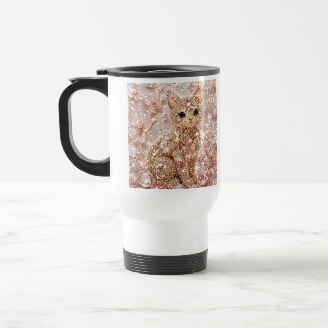 Tasse à café esthétique avec chat mignon et crista (Gauche)