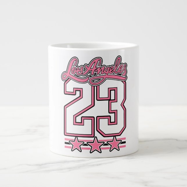 Tasse à café esthétique rose Los Angeles 23 (Devant)