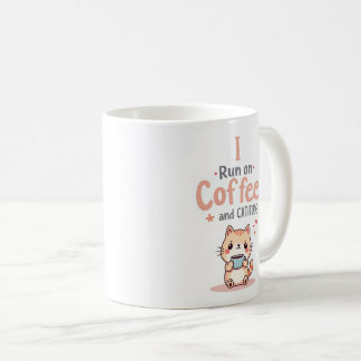 Tasse à café et cattitude drôle de chat