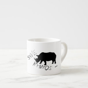 Tasse à café expresso Stylish Save Rhinos