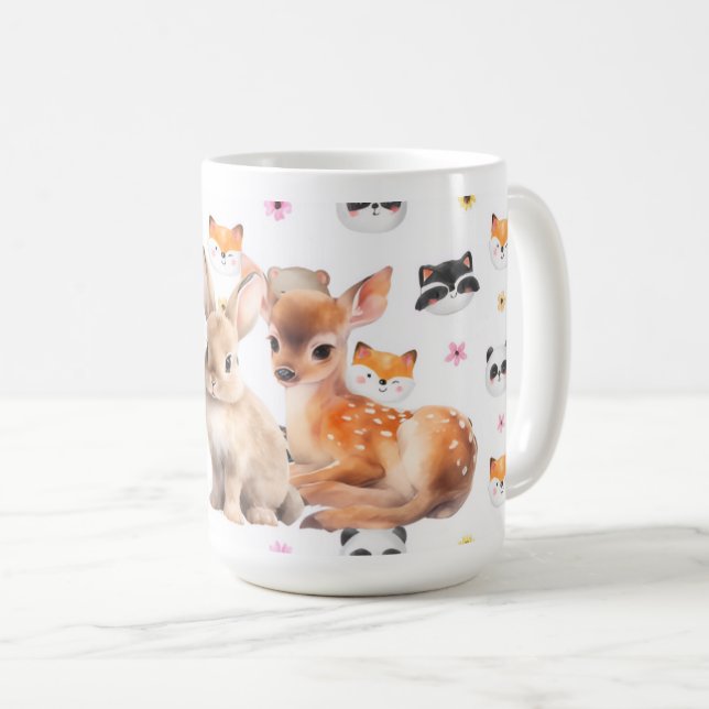 Tasse à café Faon de Lapins de Bois (Devant droit)