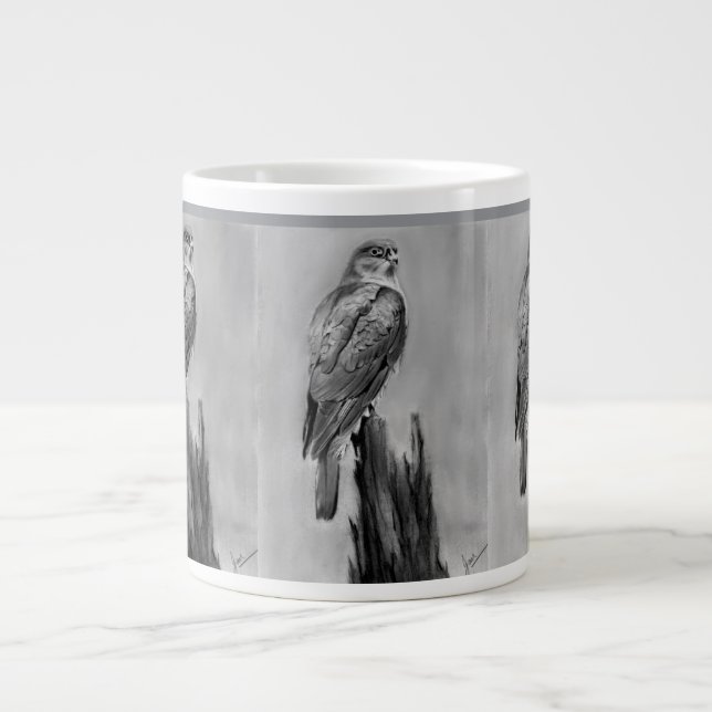 Tasse à café Faucon, oiseau de proie (Devant)