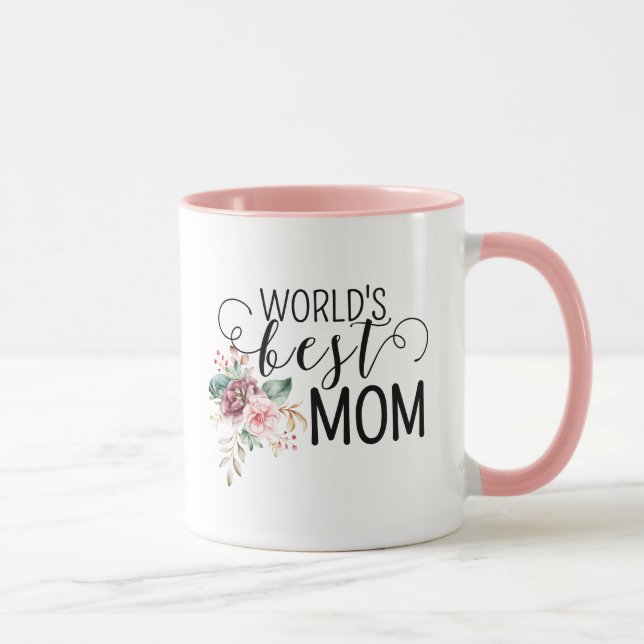 Tasse à café Fête des Mères Meilleure Maman du Mon (Droite)