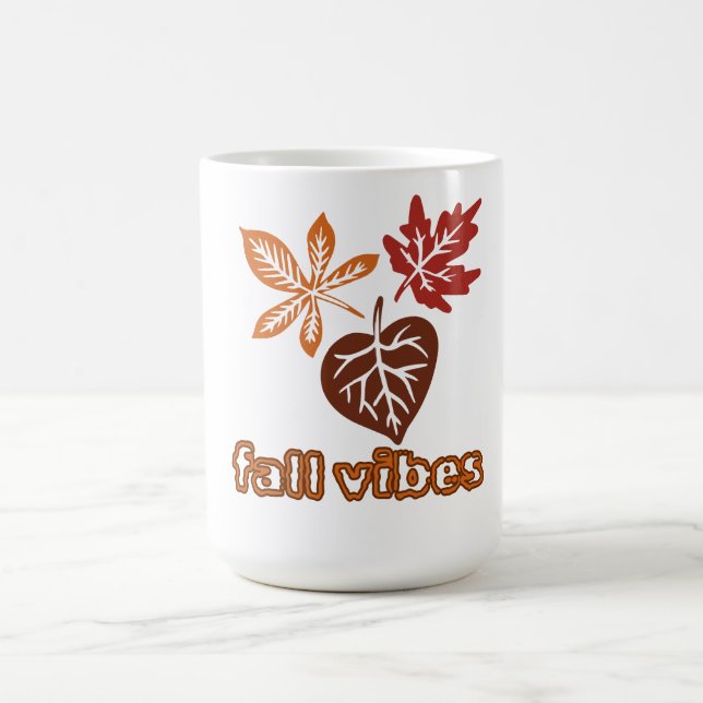 Tasse à café feuilles d'automne Vibes d'automne mi (Centre)