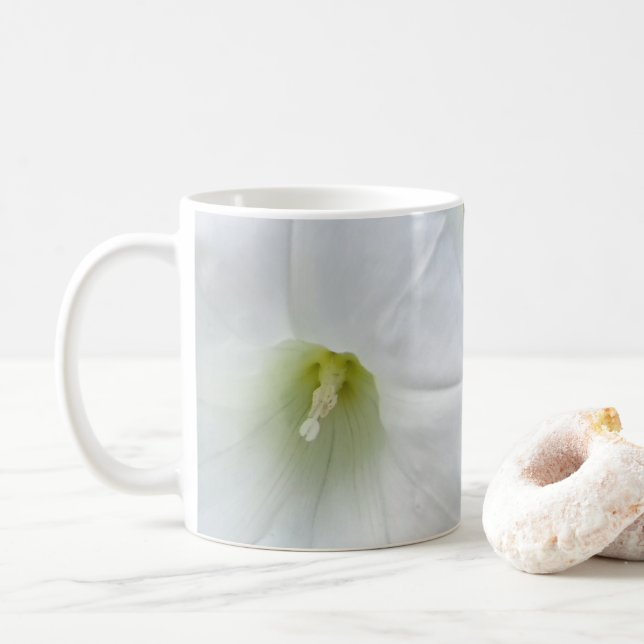 Tasse à café Fleur Blanche (Avec donut)